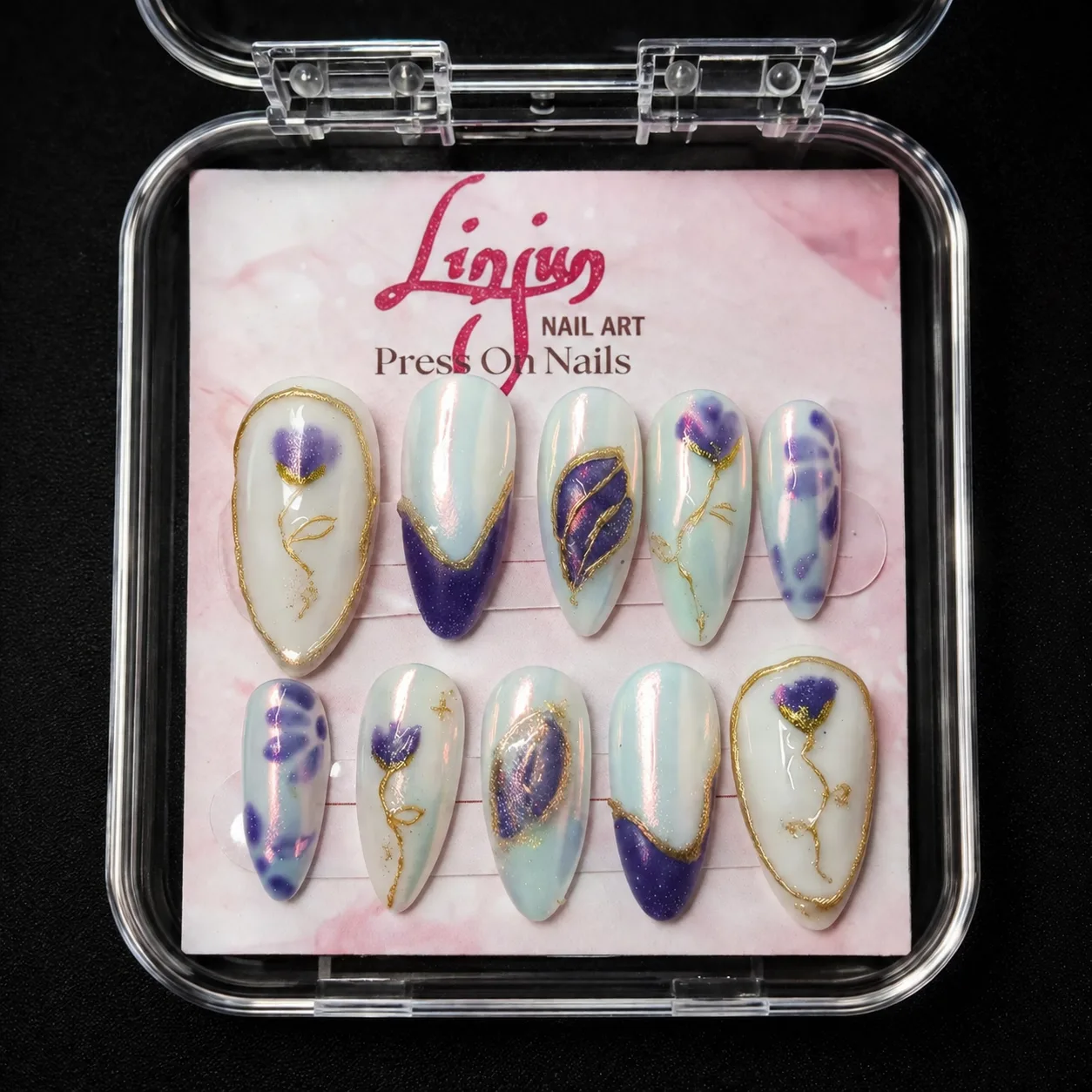 LJ 0003 - ( Elegant Purple Flower Series )  =  Rp 30.000