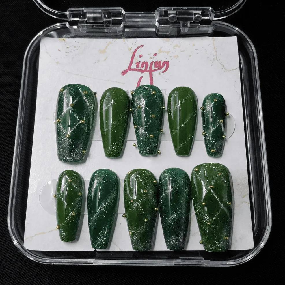 LJ 0010 - ( Emerald Green Gold Luxury )  =  Rp 30.000