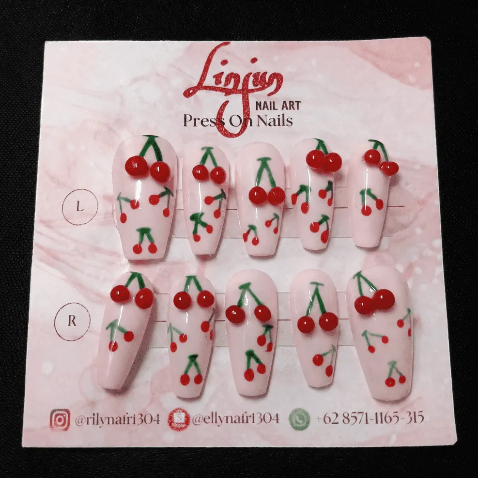 LJ 0014 - ( Cherry 3D )  =  Rp 30.000