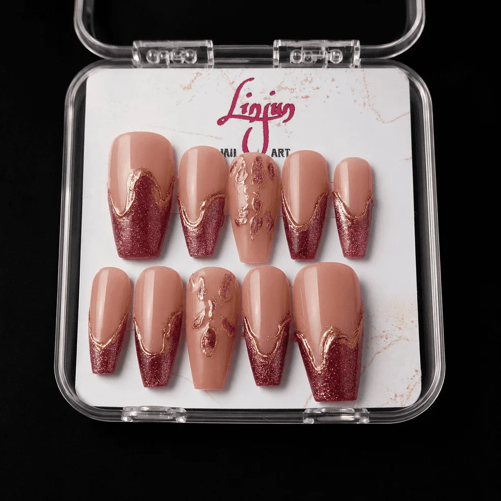 LJ 0018 - ( Rose Gold Glitter )  =  Rp 30.000