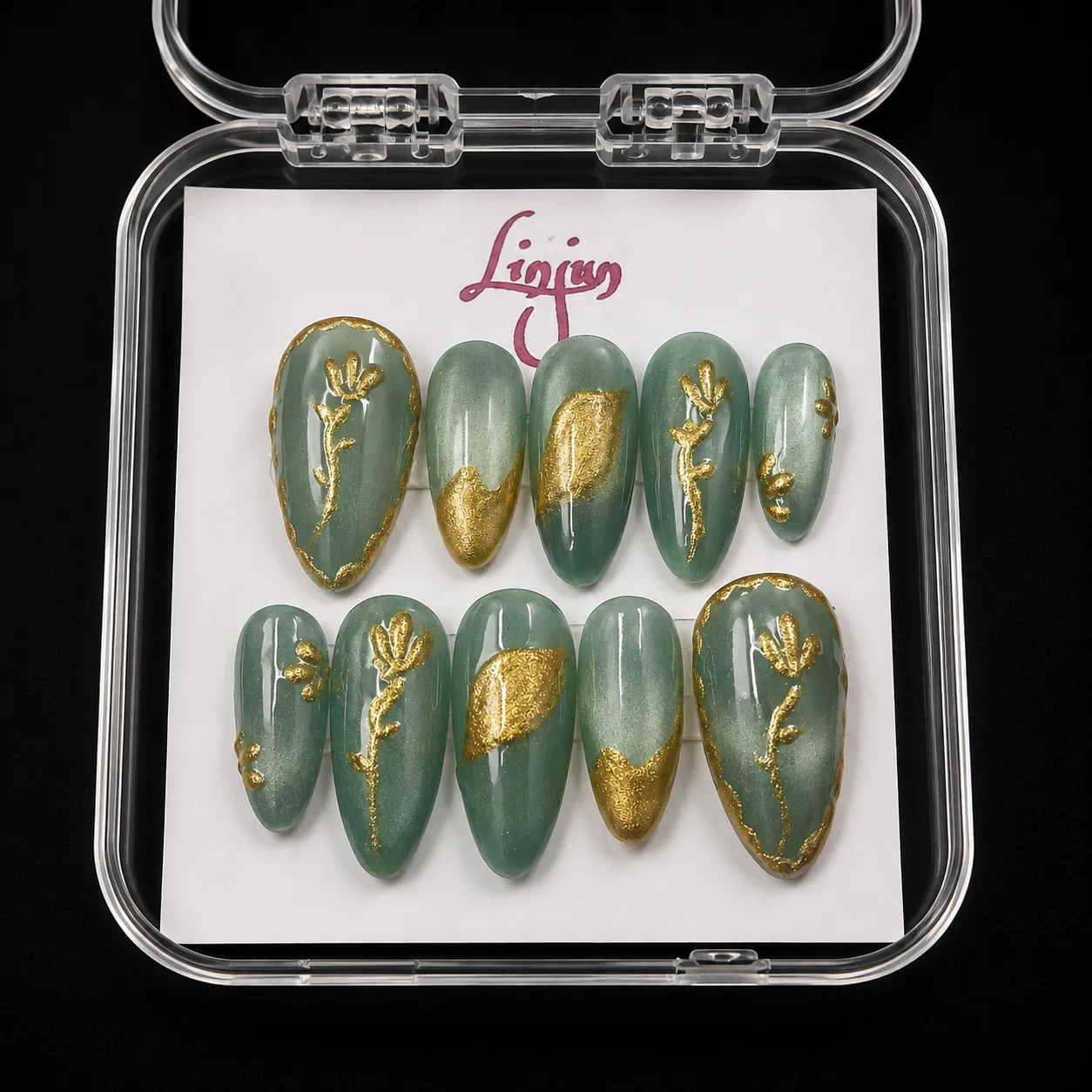 LJ 0039 - ( Green Gold Elegance )  =  Rp 30.000