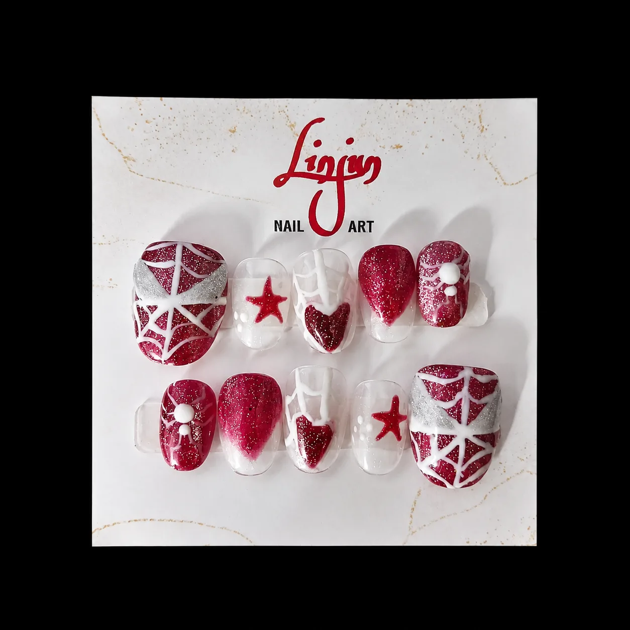 LJ 0051 - ( Red Snowflake )  =  Rp 30.000